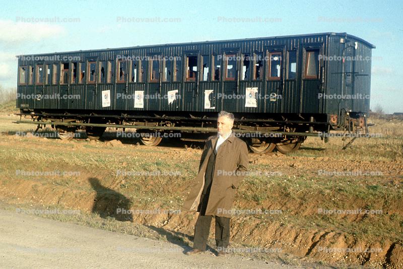 Man, Male, Passenger Railcar, 1940s