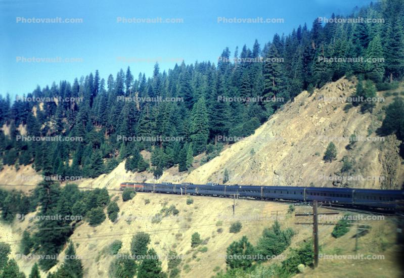 Sierra-Nevada Mountains, California Zephyr Train, Western Pacific