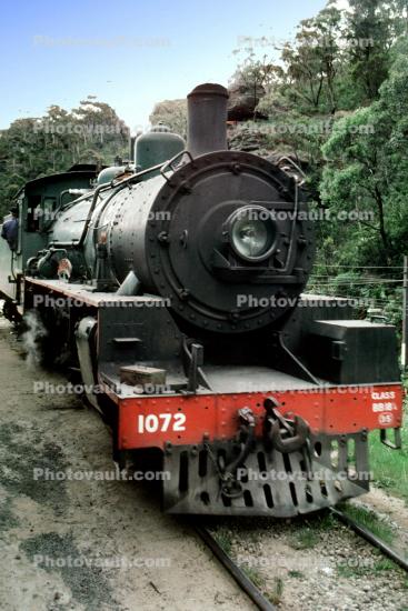 1072, Steam loco #1072 'The City of Lithgow', 4-6-2 ('Pacific'), express passenger engine, NSW Blue Mountains, Sydney, Australia