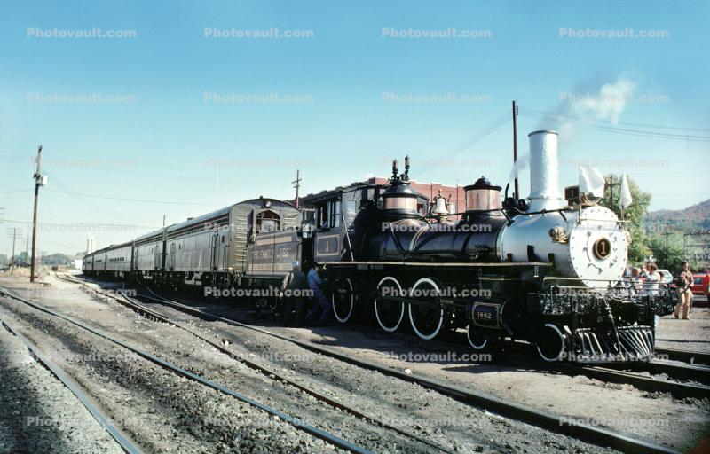 4-6-0 Steam Locomotive, CRR 1, Clinchfield Georgia, 1977