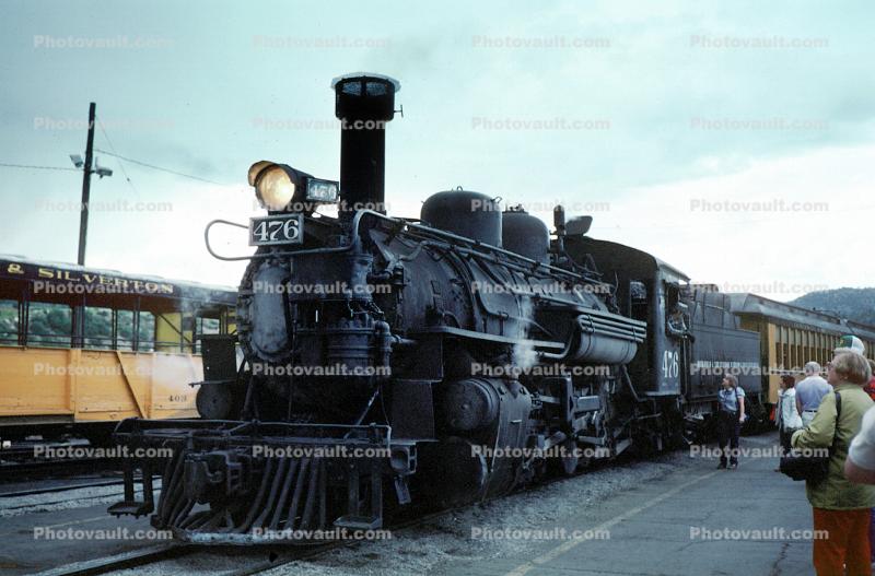 DSNG 476, Alco 2-8-2,  Durango & Silverton Narrow Gauge Railroad Train
