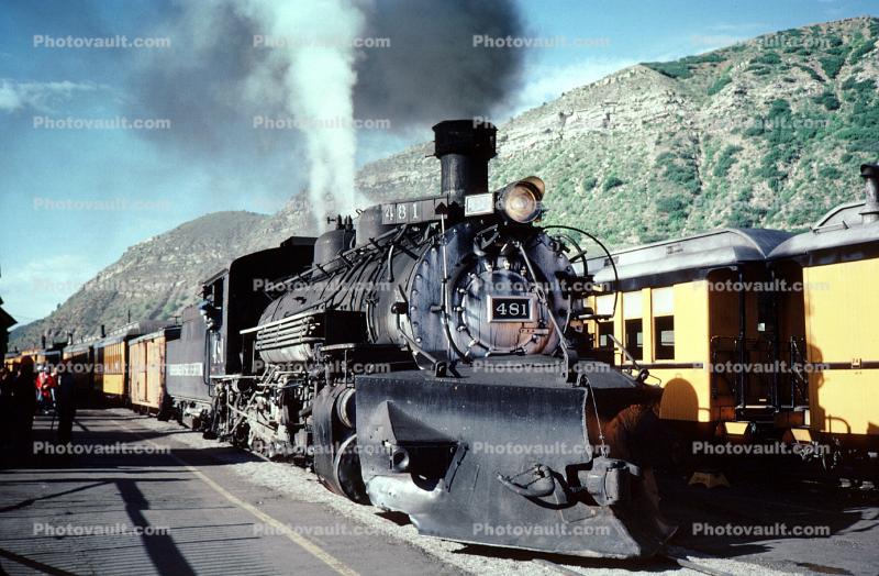 DSNG 481, D&RGW K-36 #481, D&SNGRR, Durango & Silverton Narrow Gauge Railroad Train