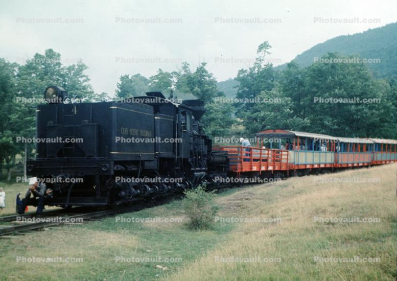 Cass Scenic Railroad, Pocahontas County, West Virginia, USA, July 1966, 1960s