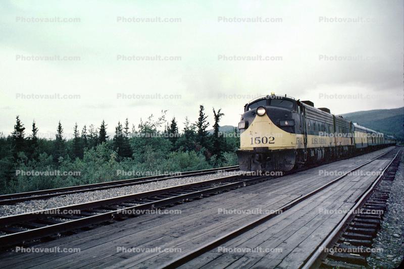 Alaska Railroad FP7-A #1502, F7, FP7, F-7, F-Unit, 1980, 1980s