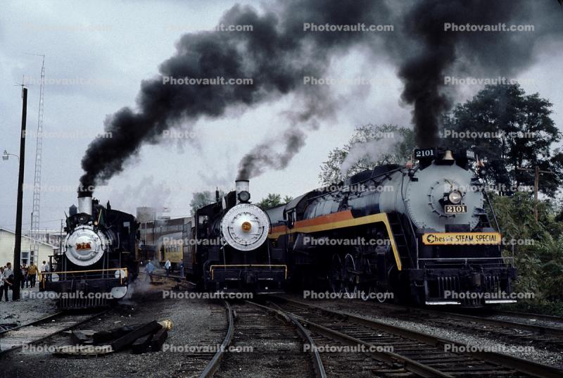Chessie System Steam Train, 2101, trainset, October 1978
