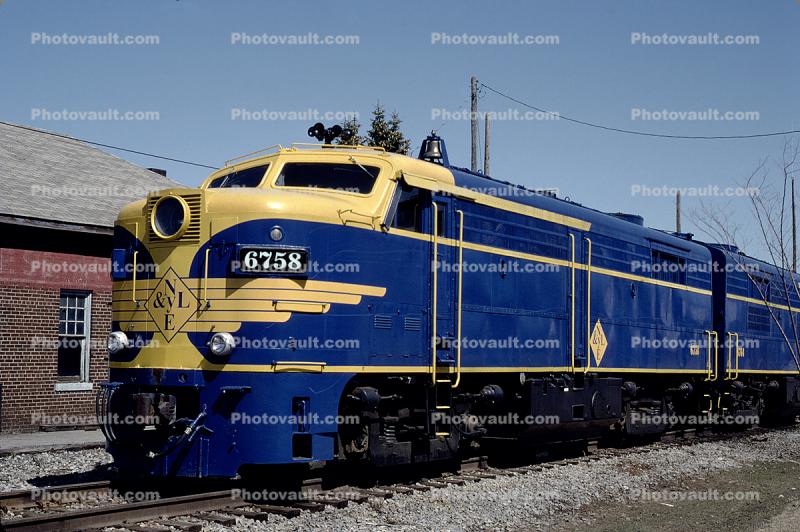 NY & Lake Erie, NYLE 6758, Alco FPA2U, New York and Lake Erie Railroad Company
