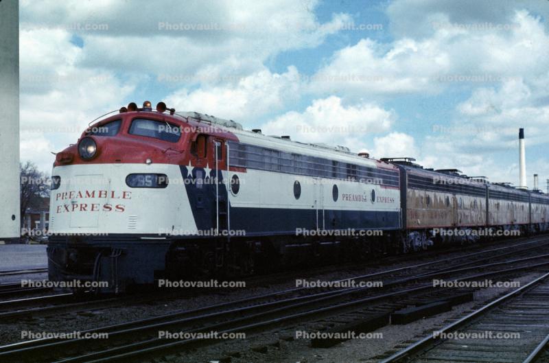 Preamble Express, Union Pacific, F-Unit Diesel Locomotive