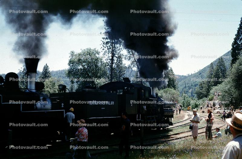 Feather River Railway, Shay #2, class C Shay, June 1963, 1960s
