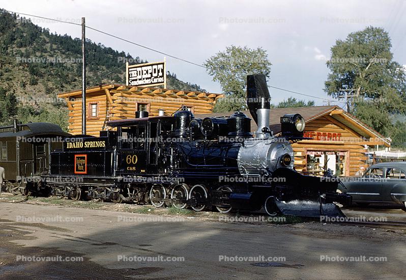 Alco 2-8-0, Colorado & Southern Railway, CS 60 Idaho Springs, Depot Museum, 1950s