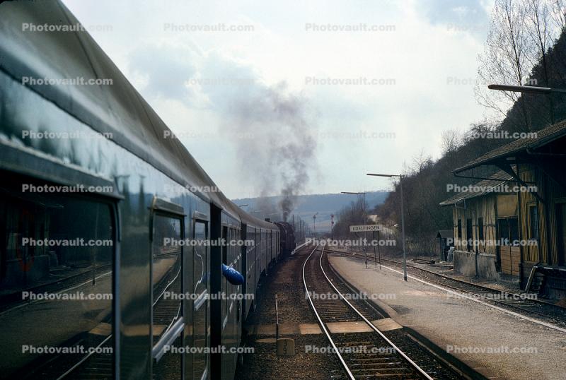 Steam Train Ride, Edelfingen, April 1975, 1970s