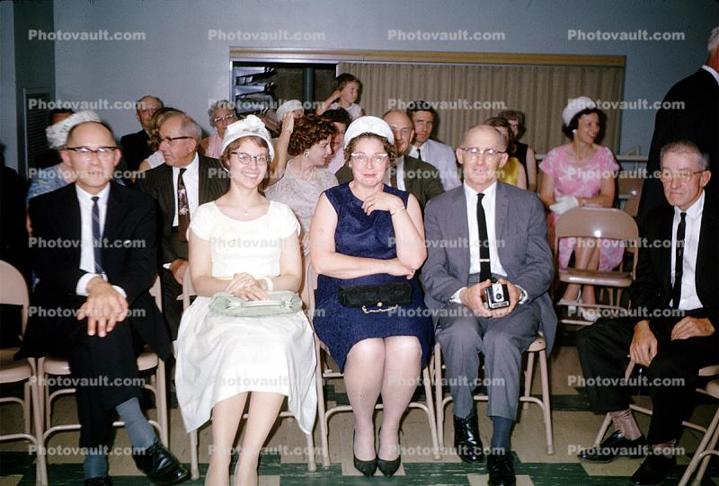 Guests, Women, Men, Camera, 1950s