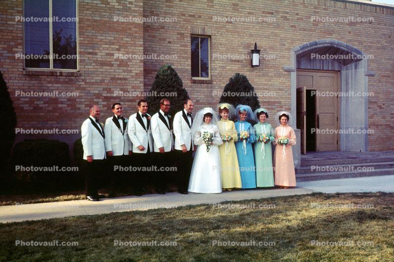 Outside the Church, Best Men, Bridesmaids, 1960s