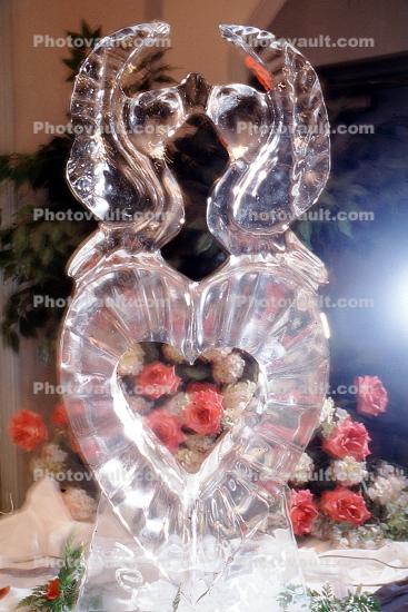 Ice Sculpture, Heart, Rose