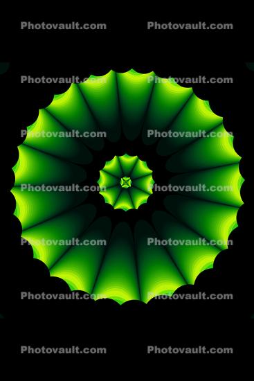 Green Wheel, Round, Circular, Circle
