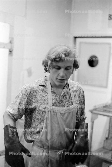 Washing Dishes at 19 years old, Don's Restaurant, Sebastopol, 1973, 1970s