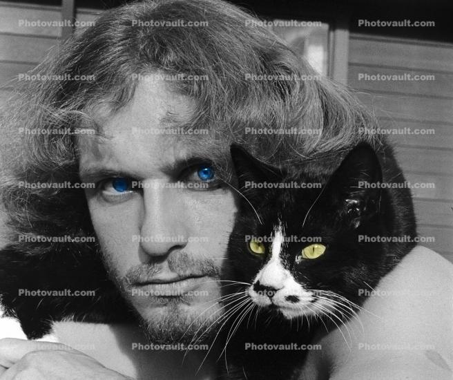 Whiskers, That Magical Cat, Gabrial, Blue Eyes, Cotati, Sonoma County, the light of sight, Rose Avenue House, 1973, 1970s