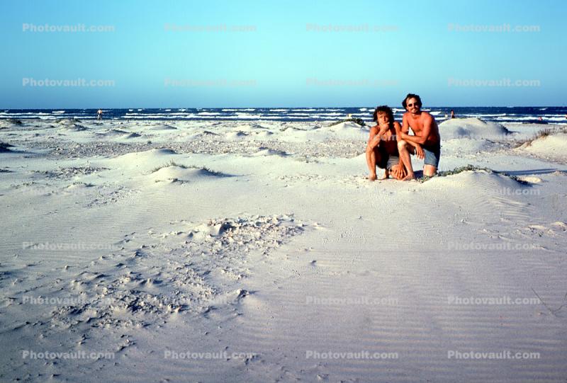 Padre Island National Seashore, 1974, 1970s, selfie