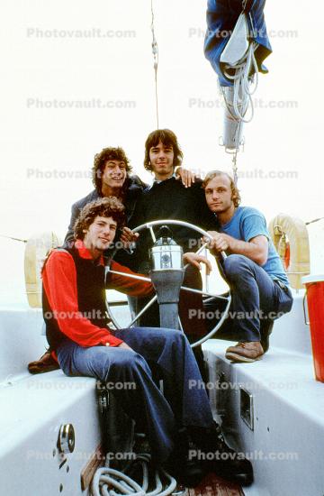 The Four Guys, sailing to Canada on the Intuition, 1974, 1970s