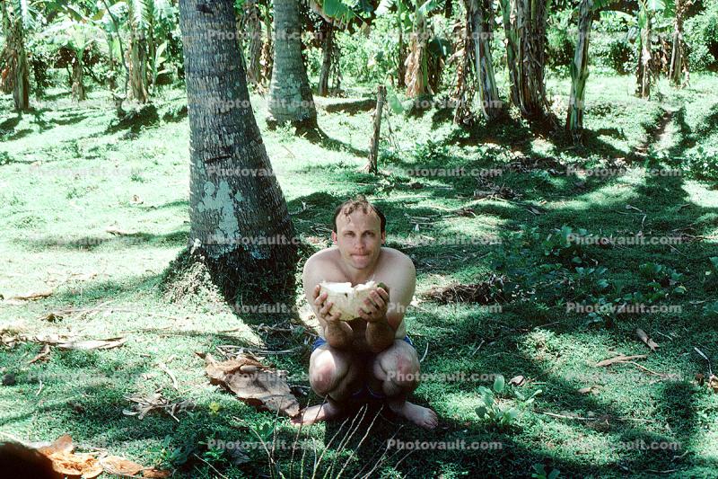 Coconut Man, Ubud, 1982, 1980s