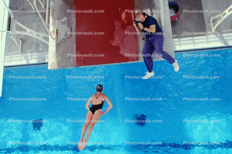 photography for a swim team, 1991