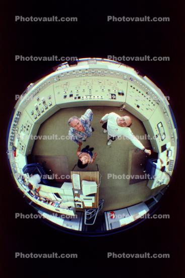 Control Room, Wells Dam, Columbia River, selfie, 19 July 1992