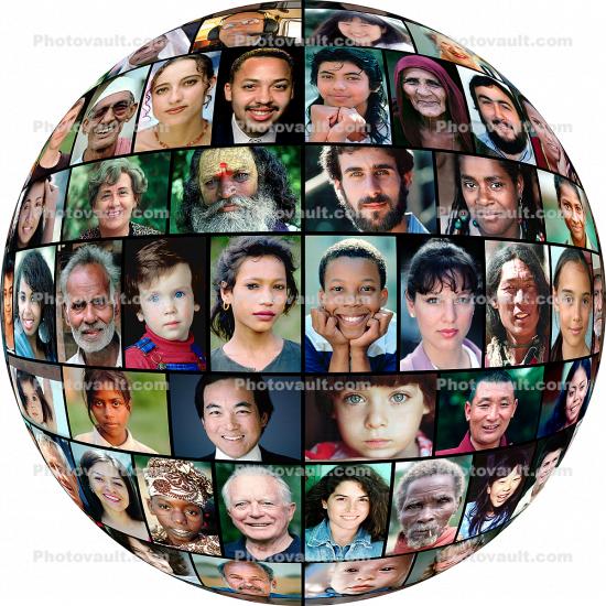 Globe of Faces