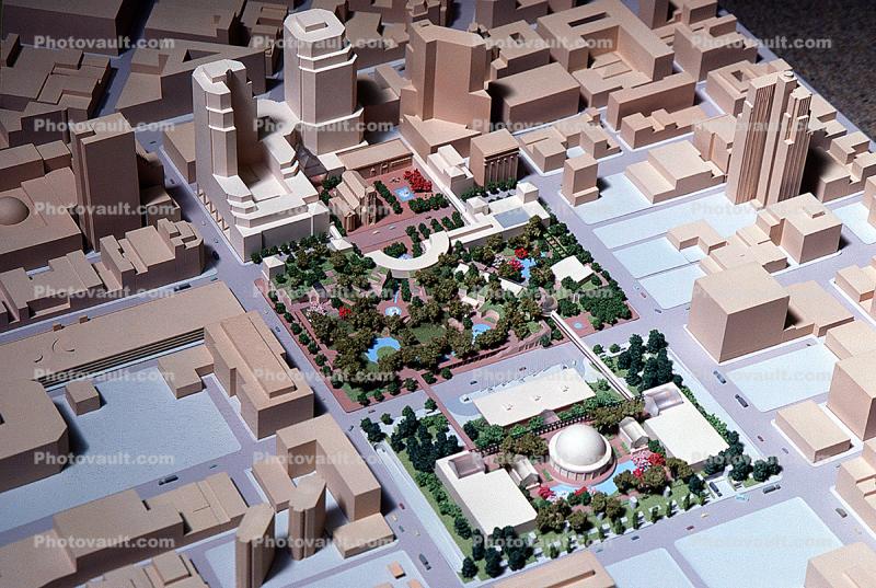 Architectural Model of the proposed Yerba Buena Gardens