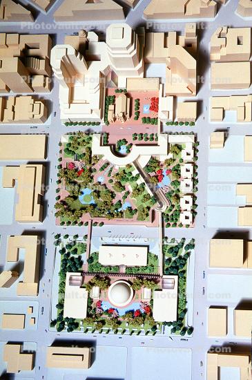 Architectural Model of the proposed Yerba Buena Gardens