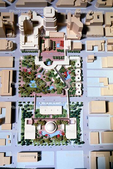 Architectural Model of the proposed Yerba Buena Gardens