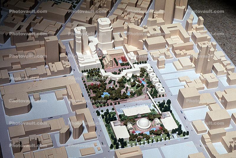 Architectural Model of the proposed Yerba Buena Gardens
