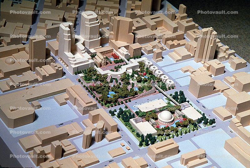 Architectural Model of the proposed Yerba Buena Gardens
