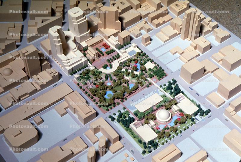 Architectural Model of the proposed Yerba Buena Gardens