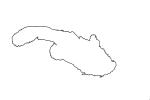 Frogmouth Catfish Siluriformes, outline, (Chaca bankanensis), [Chacidae], line drawing, shape, AABV04P13_05O