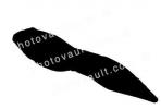 Tadpole silhouette, logo, shape, AATV02P07_05M