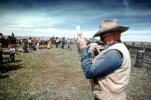 inoculating a calf, Branding, Calf, Cowboy, ACFV02P06_19