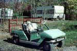 golf cart, trailer, terrier, 1960s