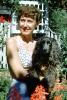 Woman with her Dog, smiles, 1950s, ADSV04P04_17B