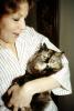Woman Loving her Cat, face, AFCV04P02_01