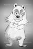 Angry Bear Cartoon, AMUV01P06_19C