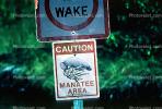 No Wake, Caution Manatee Area, AOMV01P02_01