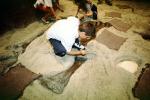 hands-on exhibit, boy paleontologist, APDV02P01_14