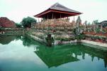Pond, gardens, Statue, Kerta Gosa Klungkung, Bali Heritage Royal Court, landmark, CADV01P03_09