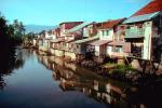 water, reflection, stream, Homes, buildings, houses, Singaraja Bali, CADV01P06_15.0895