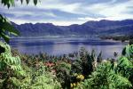 Volcanic Lake, Jungle, Trees, Mountains, Caldera, Lake Maninjan, Danau Maninjau, West Sumatra, Indonesia