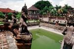 Pond, gardens, Statue, Kerta Gosa Klungkung, Bali Heritage Royal Court, landmark, CADV01P13_03