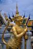 Golden Singhaphanon Statue, Wat Phra Kaew Complex in Bangkok, CAHV01P03_05.0626