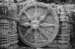 Chariot Wheel, Carving, Sun Temple, Konarak, Orissa, CAIV01P04_13BW