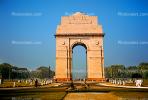 India Gate, this monument has the names of numerous Indian soldiers killed in various wars, New Delhi, 1950s