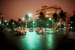 Cars, nighttime, street scene, Mumbai