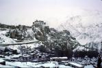buildings, ice, cold, mountains, Himilayan, Himilayas, Llamayuru, Ladakh, Himalayas, CAIV02P13_02